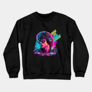 Ride the neon WAVE Crewneck Sweatshirt